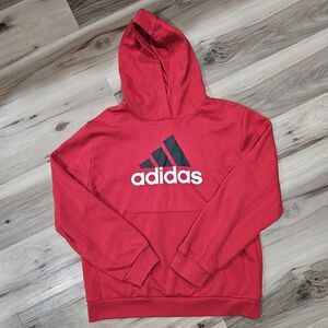 Boys Adidas Red Hoodie